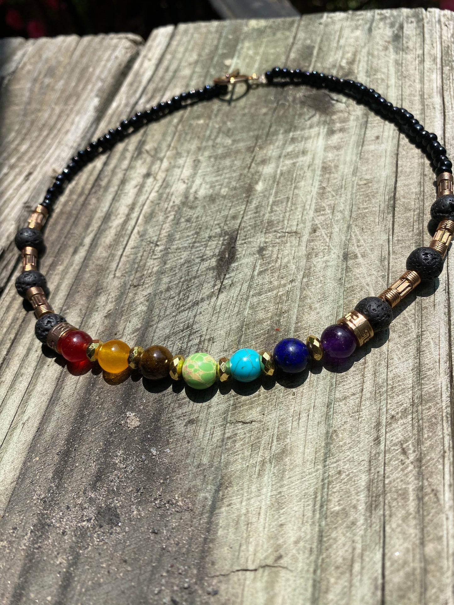 unisex chakra necklace