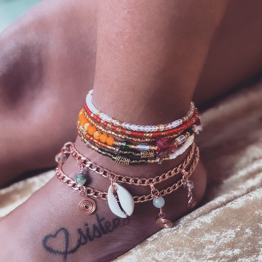 Stacked Anklet Set