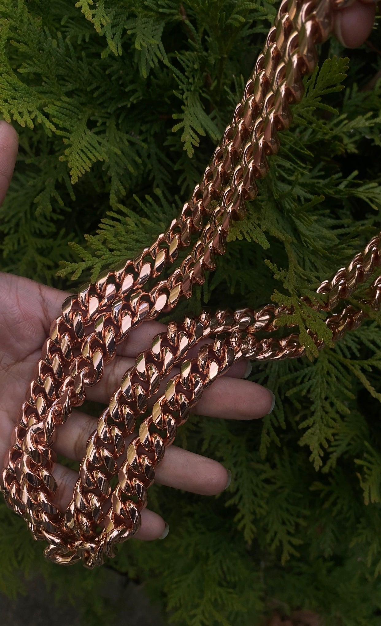 Chunky Copper Cuban chain