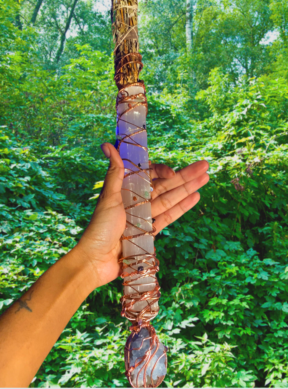 Smudge Wand (Crystal Sage Stick)