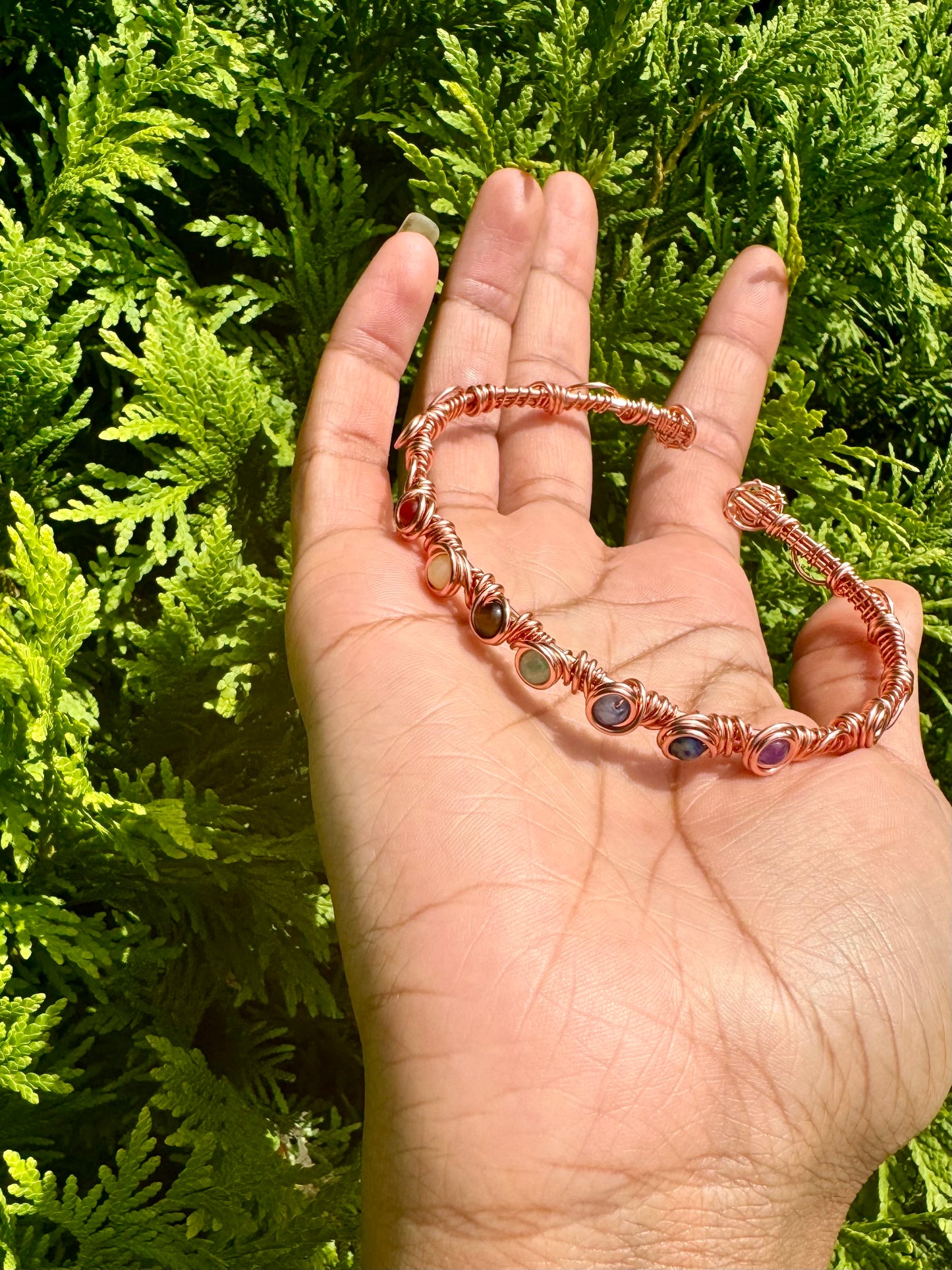 Mini Copper Chakra Cuff