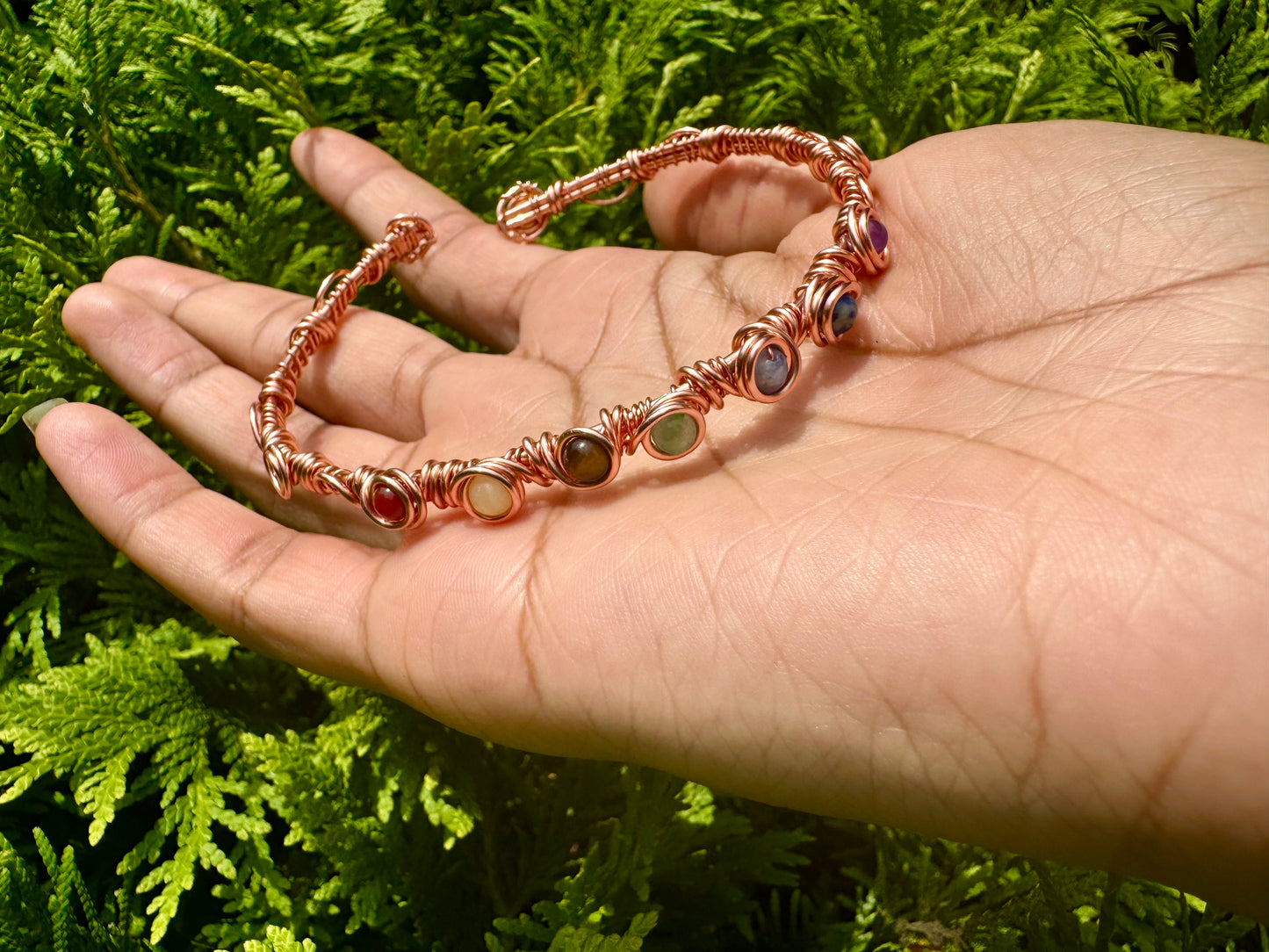 Mini Copper Chakra Cuff