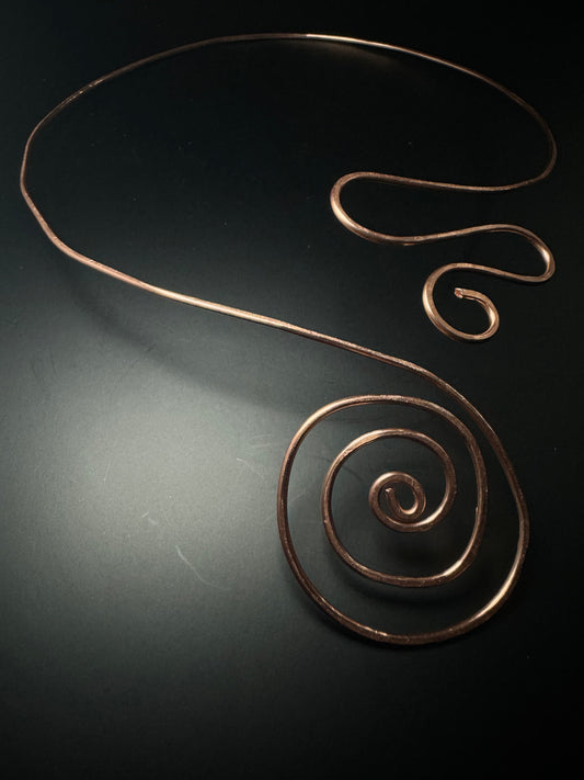 Copper choker neckpiece