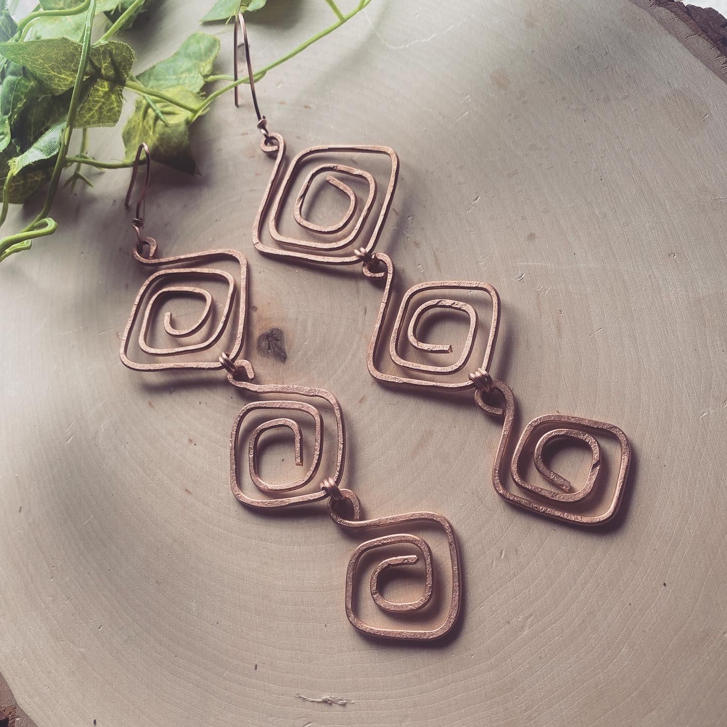 Handmade Copper Earrings